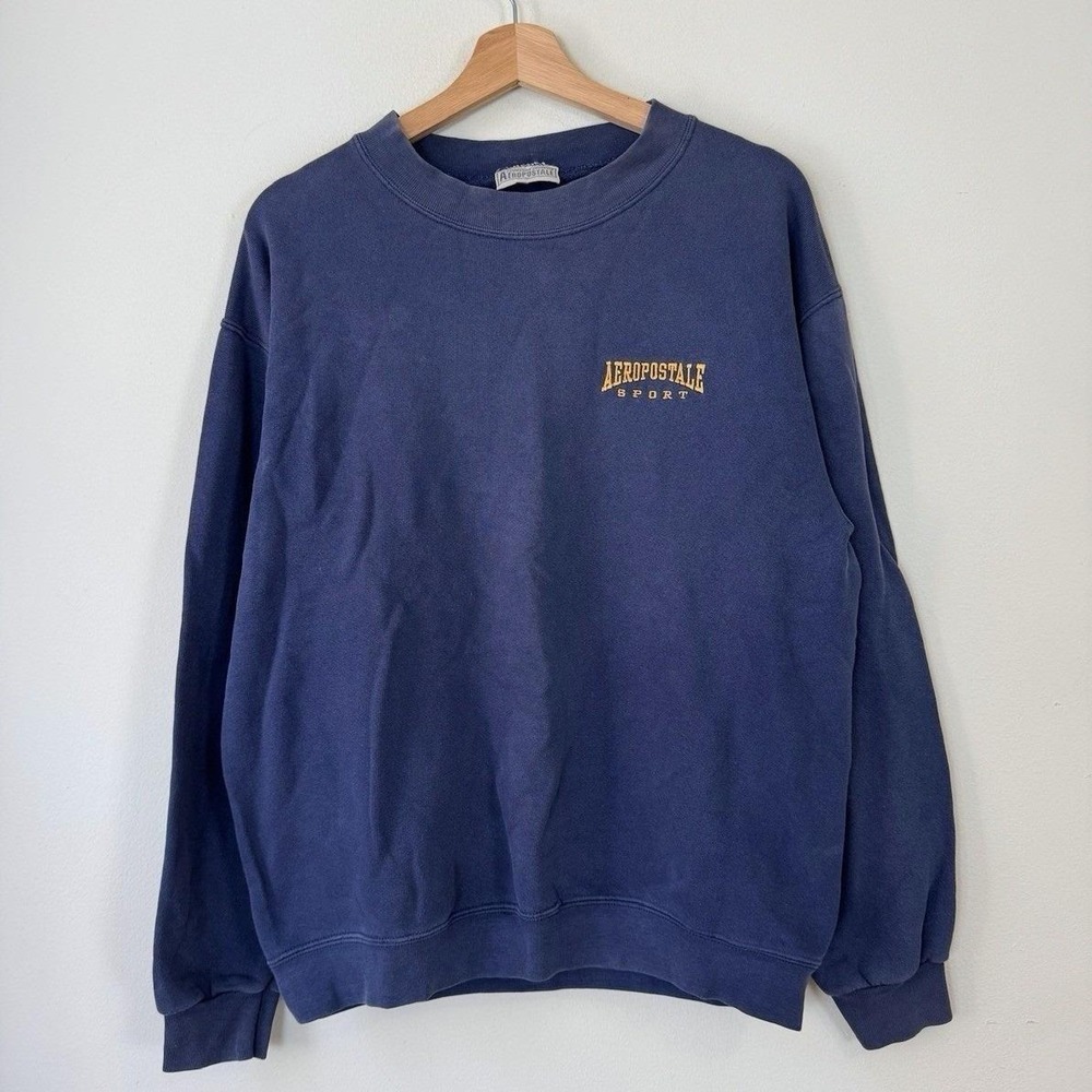 Vintage Aeropostale Sport Logo‎ Navy Blue Sweatshirt